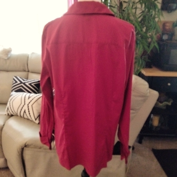 ❤️ GREAT BERRY RED BLOUSE, SIZE XXL ❤️ - Picture 4 of 7